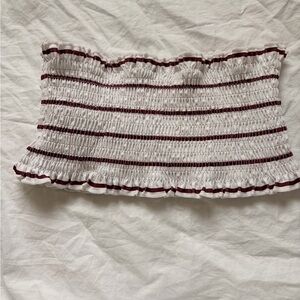 Striped Smocked Tube Top